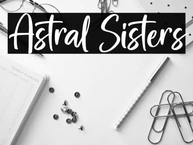 Astral Sisters Font examples