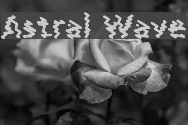 Astral Wave Font examples