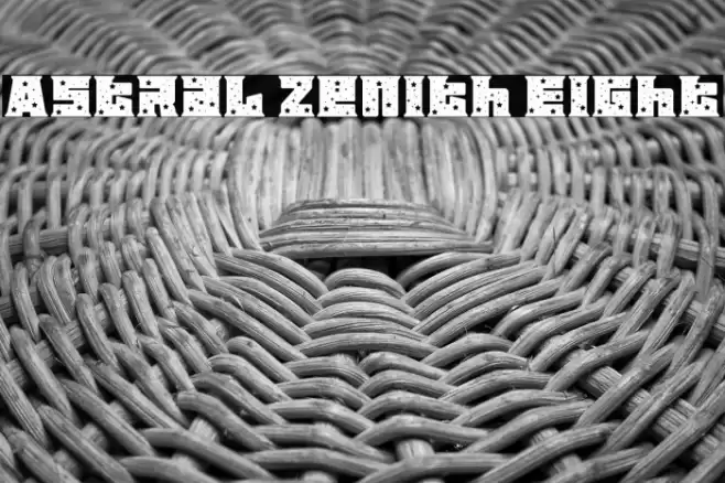 Astral Zenith Eight Schriftart examples