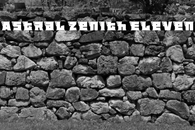 Astral Zenith Eleven フォント examples