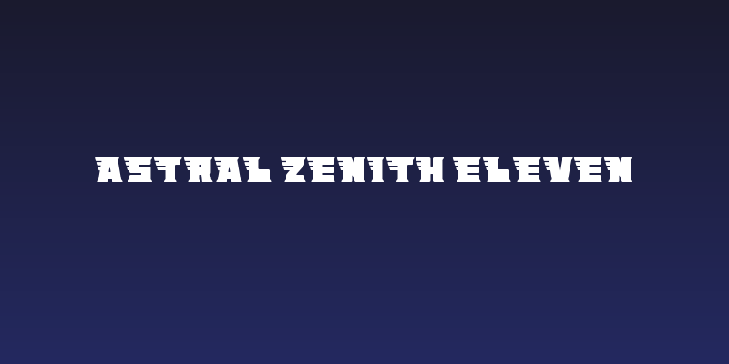 Astral Zenith Eleven Social Header