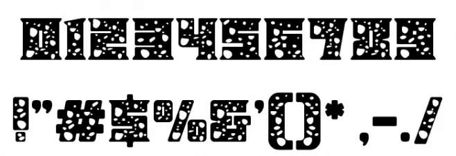 Astral Zenith Nine Schriftart Anderer Schreiben