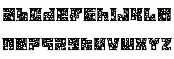 Astral Zenith Nine Schriftart Kleinbuchstaben