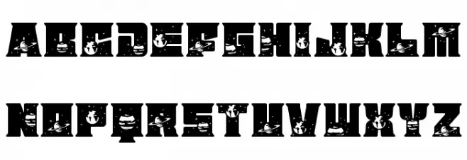 Astral Zenith Seven Fonte MAIÚSCULAS