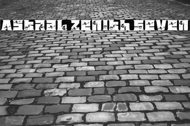 Astral Zenith Seven Fonte examples