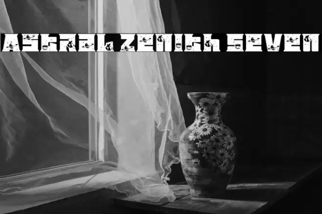 Astral Zenith Seven Fonte examples