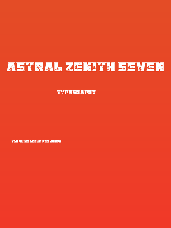 Astral Zenith Seven Poster