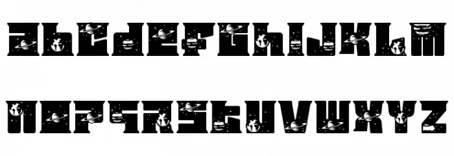 Astral Zenith Seven Fonte MINÚSCULAS