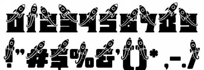 Astral Zenith Six フォント その他の文字