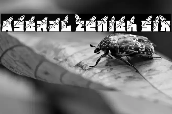 Astral Zenith Six フォント examples