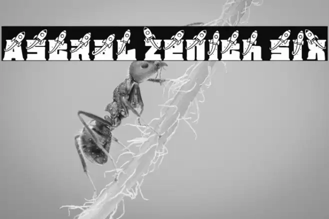 Astral Zenith Six フォント examples