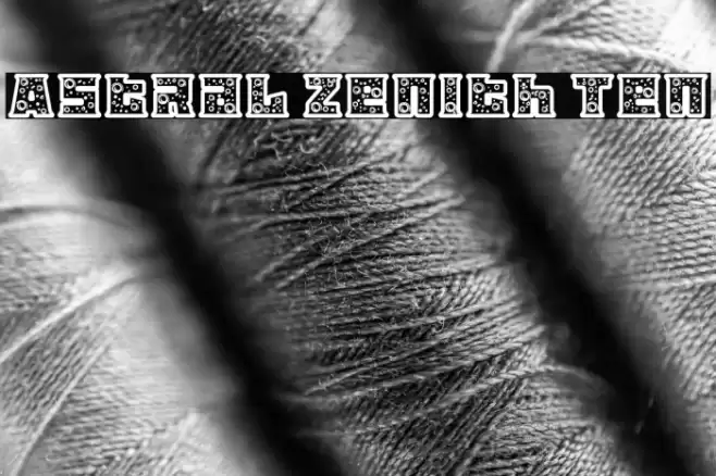 Astral Zenith Ten Schriftart examples