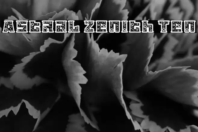 Astral Zenith Ten Schriftart examples