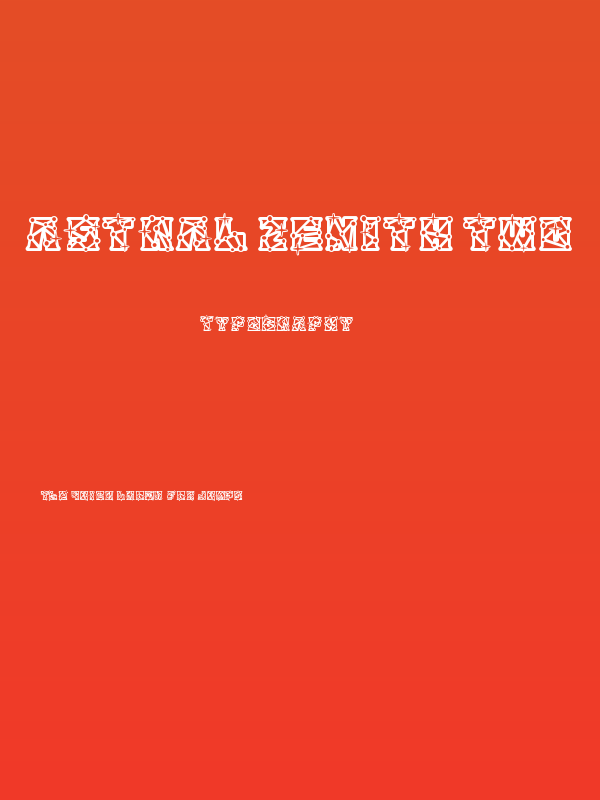 Astral Zenith Two Poster