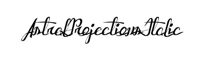 AstralProjectionsItalic  font caratteri gratis