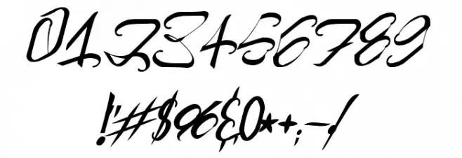 AstralProjectionsItalic Font OTHER CHARS