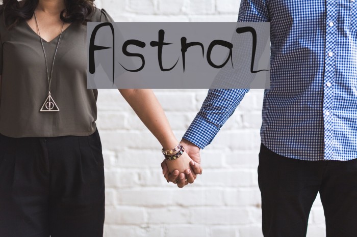 Astral Font examples
