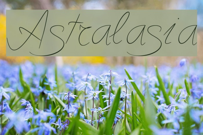 Astralasia Font examples
