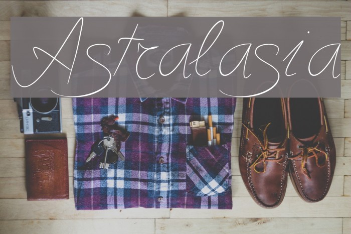 Astralasia Font examples