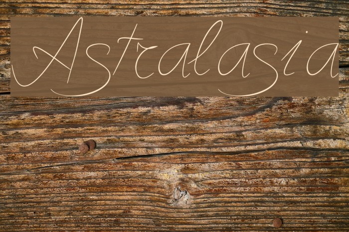 Astralasia Font examples