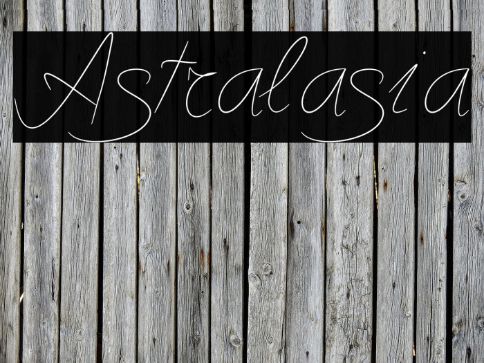 Astralasia Font examples