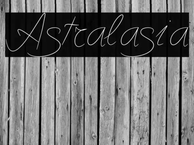Astralasia Font examples