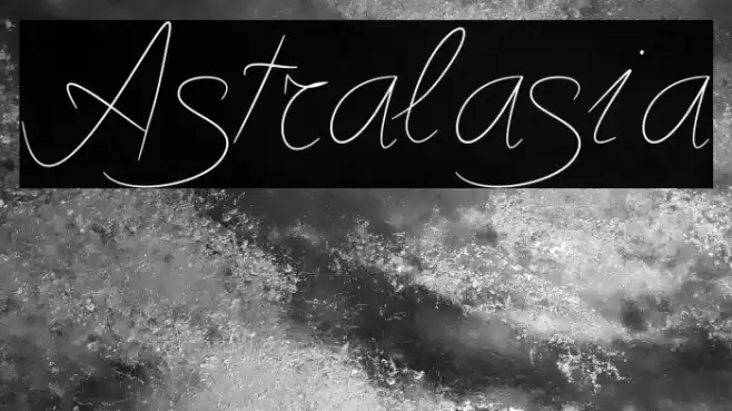 Astralasia Font examples
