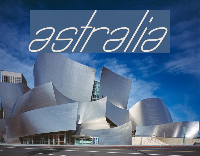 Astralia Font examples