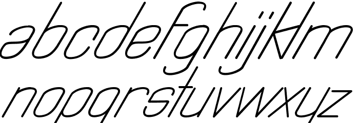 Astralia Font LOWERCASE