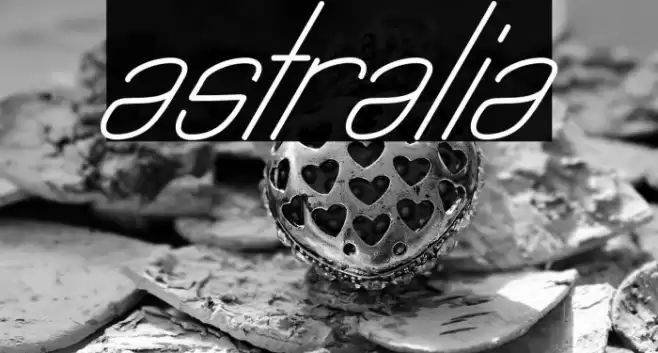 Astralia Font examples