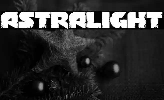 Astralight 字体 examples