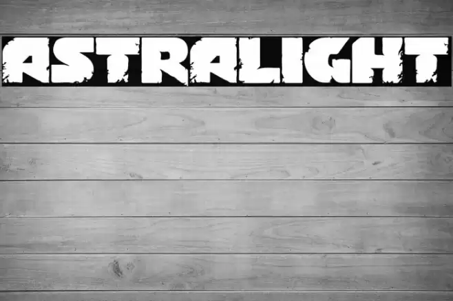 Astralight 字体 examples