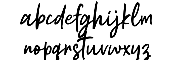 Astrea Font LOWERCASE