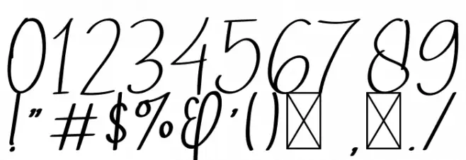 Astriany Font OTHER CHARS