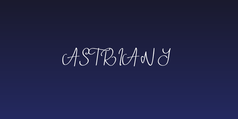 Astriany Social Header