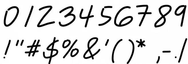 Astrid Font OTHER CHARS