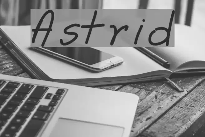 Astrid Font examples