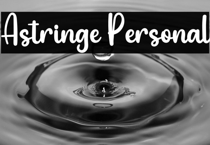 Astringe Personal Example 1