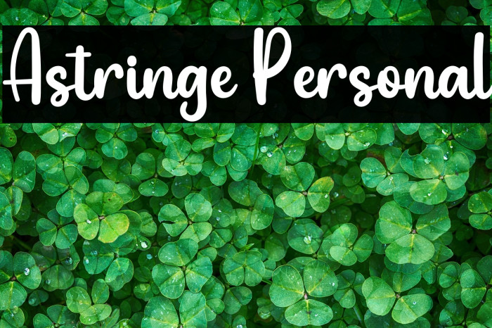 Astringe Personal Example 2