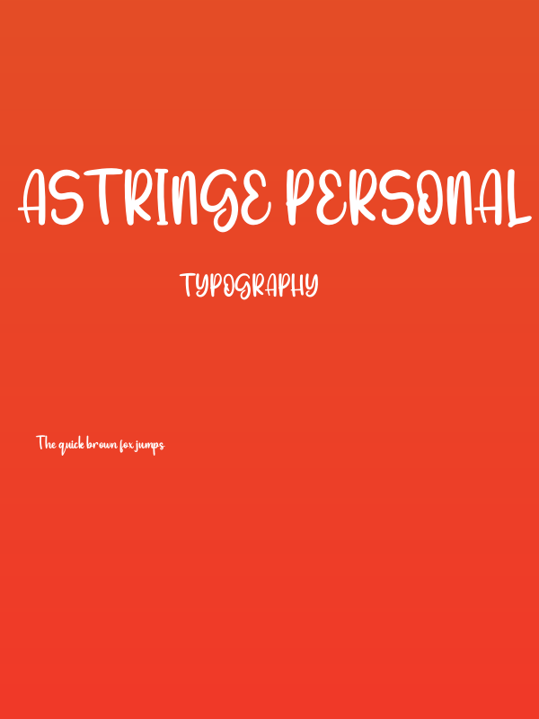 Astringe Personal Poster