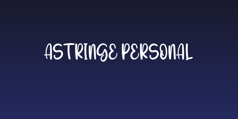 Astringe Personal Social Header