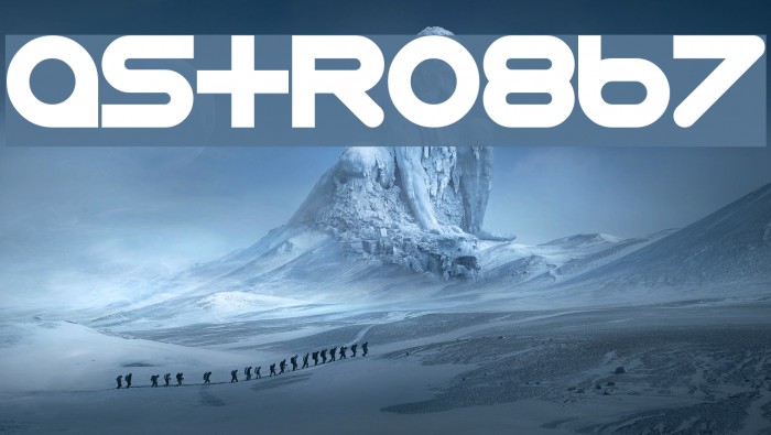 Astro-867 Font examples