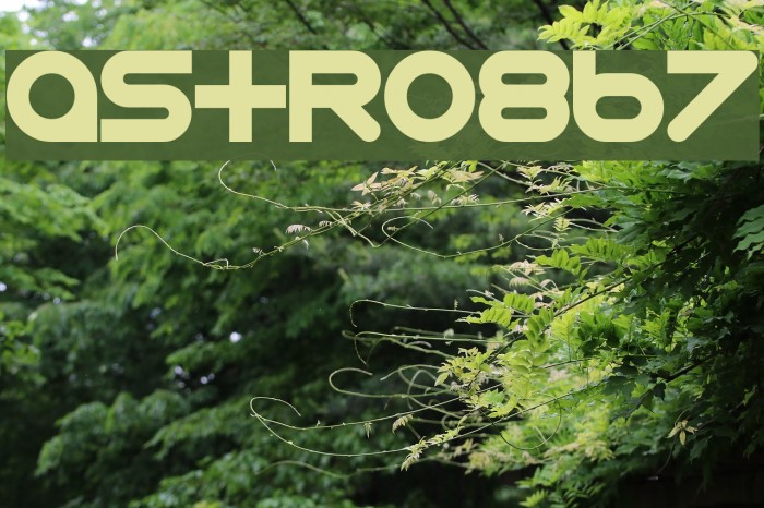 Astro-867 Font examples