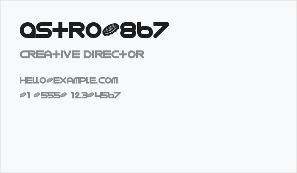 Astro-867 Business Card
