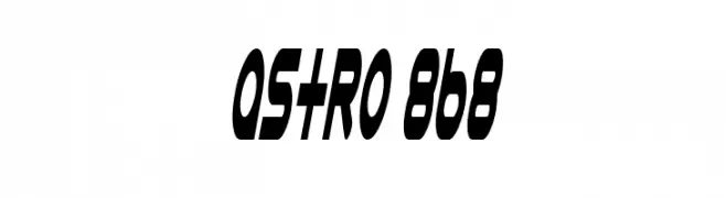 Astro 868  免费字体下载