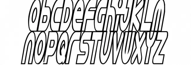 Astro 869 Font Litere mari