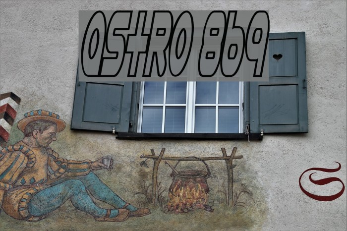 Astro 869 Font examples