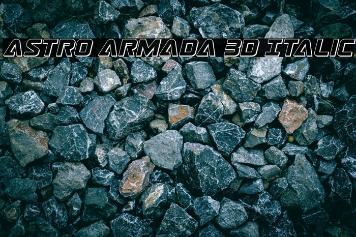 Astro Armada 3D Italic Example 1
