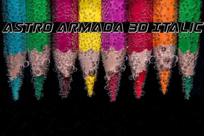 Astro Armada 3D Italic Example 3
