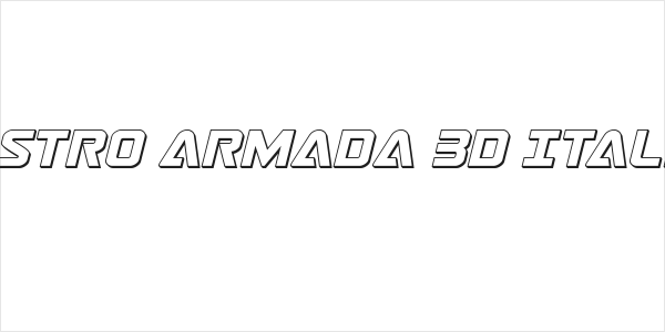 Astro Armada 3D Italic Logo